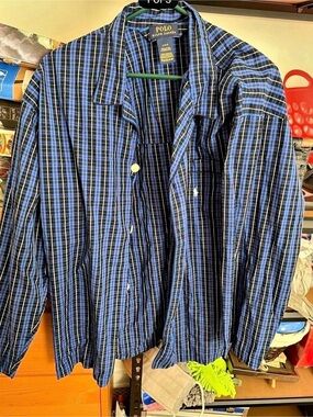 Polo Ralph Lauren Men's Plaid Cotton Shirt Size Large